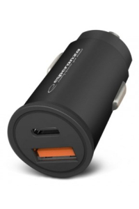 Esperanza EZC111K nabíječka na PDA/mobilní telefon Chytrý telefon, Tablet Černá USB Rychlé nabíjení Auto Obrázok pre Esperanza EZC111K nabíječka na PDA/mobilní telefon Chytrý telefon, Tablet Černá USB Rychlé nabíjení Auto