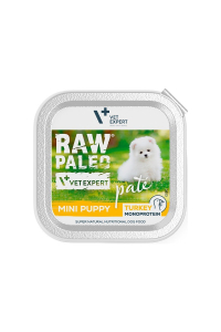 VETEXPERT Raw Paleo Pate Mini Puppy Turkey - mokré krmivo pro štěňata - 150g Obrázok pre VETEXPERT Raw Paleo Pate Mini Puppy Turkey - mokré krmivo pro štěňata - 150g