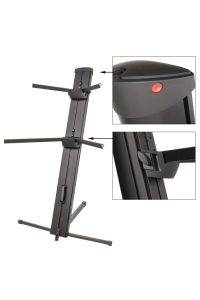 Obrázok pre V-TONE DELUXE K2 Keyboard Stand Double Adjustable