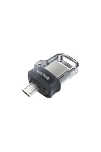 Obrázok pre SanDisk Ultra Dual m3.0 USB paměť 256 GB USB Type-A / Micro-USB 3.2 Gen 1 (3.1 Gen 1) Černá, Stříbrná, Průhledná
