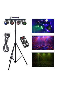 Obrázok pre LIGHT4ME LED BEAM PAR FLOWER BALL LASER UV STROBE