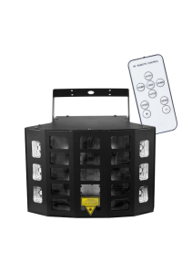 Obrázok pre LIGHT4ME TURBO DERBY 4IN1 LED multi-effect light