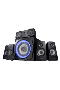 Trust GXT 658 Tytan 5.1 sada reproduktorů 90 W Univerzální Černá 5.1 kanály/kanálů Obrázok pre Trust GXT 658 Tytan 5.1 sada reproduktorů 90 W Univerzální Černá 5.1 kanály/kanálů