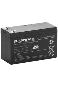 AGM battery EUROPOWER EPL series 12V 7.2Ah T1 Obrázok pre AGM battery EUROPOWER EPL series 12V 7.2Ah T1