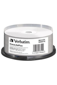 Verbatim DataLifePlus BD-R 50 GB 25 kusů Obrázok pre Verbatim DataLifePlus BD-R 50 GB 25 kusů