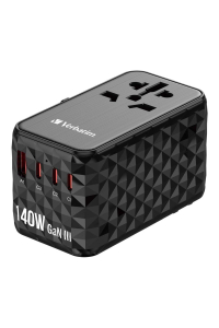 Obrázok pre Verbatim 32125 nabíječka na PDA/mobilní telefon Univerzální Černá AC Rychlé nabíjení Vnitřní