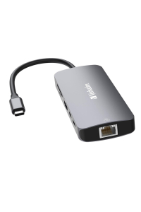 Verbatim CMH-09 USB typu C 10000 Mbit/s Stříbrná Obrázok pre Verbatim CMH-09 USB typu C 10000 Mbit/s Stříbrná