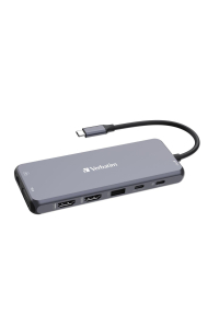 Verbatim CMH-14 USB typu C 5000 Mbit/s Stříbrná Obrázok pre Verbatim CMH-14 USB typu C 5000 Mbit/s Stříbrná