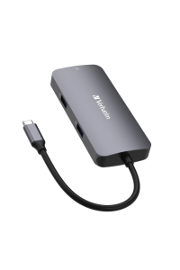 Verbatim CMH-05 USB typu C 5000 Mbit/s Stříbrná Obrázok pre Verbatim CMH-05 USB typu C 5000 Mbit/s Stříbrná