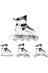 NH10905 4in1 WHITE LED SIZE M. M(35-38) INLINE SKATES WITH DIM. NILS EXTREME HOCKEY BLADE Obrázok pre NH10905 4in1 WHITE LED SIZE M. M(35-38) INLINE SKATES WITH DIM. NILS EXTREME HOCKEY BLADE