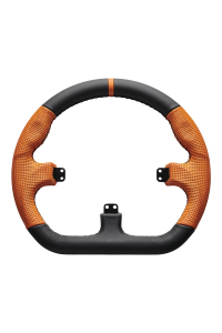 Asetek SimSports GT - ráfek - uzavřený D, černo-oranžový Obrázok pre Asetek SimSports GT - ráfek - uzavřený D, černo-oranžový