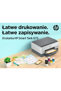 Obrázok pre HP Smart Tank 670 Bezdr. př. All-in-One Barva Tiskárna, Oboustranný tisk; Kopírka, skener