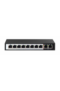 Extralink Switch PoE CERES 8x 100Mb/s PoE/PoE+, 2x RJ45 Uplink 100Mb/s, 96W Obrázok pre Extralink Switch PoE CERES 8x 100Mb/s PoE/PoE+, 2x RJ45 Uplink 100Mb/s, 96W