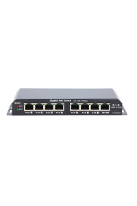 Obrázok pre Extralink Switch PoE KRATOS 7x Gigabit PoE, 1x Uplink RJ45, Zdroj napájení 24V 2.5A, Moc 60W