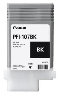 Obrázok pre Canon PFI-107BK inkoustová náplň 1 kusů Originální Černá