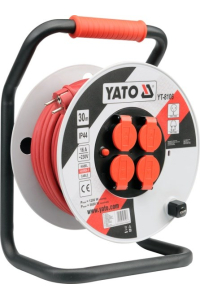 Yato YT-8108 napájecí prodlužovačka 50 m 4 AC zásuvky / AC zásuvek Vnitřní/venkovní Černá, Červená, Bílá Obrázok pre Yato YT-8108 napájecí prodlužovačka 50 m 4 AC zásuvky / AC zásuvek Vnitřní/venkovní Černá, Červená, Bílá