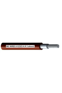 Obrázok pre Photovoltaic cable // MG Wires // 1x4mm2, 0,6/1kV red H1Z2Z2-K-R-4mm2 RD, 500m spool
