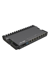 Obrázok pre Mikrotik RB5009UPR+S+IN router zapojený do sítě 2.5 Gigabit Ethernet, Gigabit Ethernet Černá