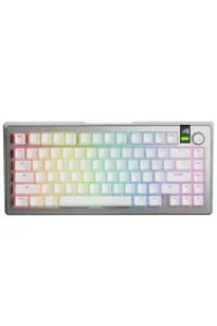 Glorious Gaming GMMK 3 PRO 75% Prebuilt klávesnice Hraní USB + RF Wireless + Bluetooth QWERTY Americká angličtina Stříbrná Obrázok pre Glorious Gaming GMMK 3 PRO 75% Prebuilt klávesnice Hraní USB + RF Wireless + Bluetooth QWERTY Americká angličtina Stříbrná