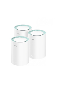Cudy M1300 3-PACK Systém mesh Wi-Fi Dvoupásmový (2,4 GHz / 5 GHz) Wi-Fi 5 (802.11ac) Bílá 2 Vnitřní Obrázok pre Cudy M1300 3-PACK Systém mesh Wi-Fi Dvoupásmový (2,4 GHz / 5 GHz) Wi-Fi 5 (802.11ac) Bílá 2 Vnitřní
