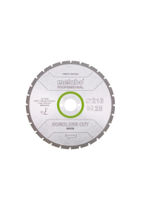 METABO CIRCULAR SAW BLADE HW/CT 216x30x28Z CORDLESS CUT WOOD PROFESSIONAL Obrázok pre METABO CIRCULAR SAW BLADE HW/CT 216x30x28Z CORDLESS CUT WOOD PROFESSIONAL