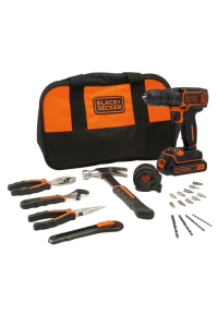 Obrázok pre Black & Decker BDCDC18HTSA-QW vrtačka Klíč Černá, Oranžová