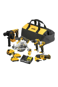 Obrázok pre DEWALT. 12V COMBO KIT DCK611P1D2 (DCH072+DCS512+DCD701+DCF801+DCS353+DCL510) 1x5.0 2x2.0Ah BAG