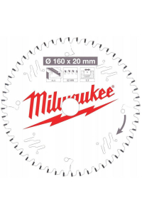 Obrázok pre MILWAUKEE CIRCULAR SAW BLADE 160x20x2.2x52z TF ALUMINUM