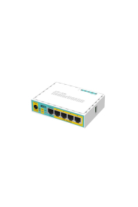 Mikrotik hEX PoE lite router zapojený do sítě Fast Ethernet Bílá Obrázok pre Mikrotik hEX PoE lite router zapojený do sítě Fast Ethernet Bílá