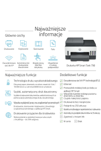 Obrázok pre HP Smart Tank 790 Bezdr. př. All-in-One Barva Tiskárna, Oboustranný tisk; Kopírka, skener