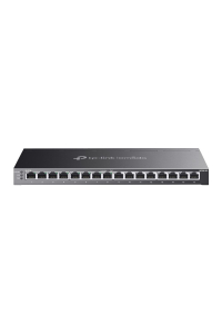 Obrázok pre TP-Link Omada SG2016P síťový přepínač Řízený L2/L2+ Gigabit Ethernet (10/100/1000) Podpora napájení po Ethernetu (PoE) Černá