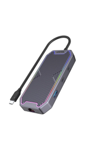 UNITEK uHUB S7+ Kabel USB 3.2 Gen 2 (3.1 Gen 2) Type-C Šedá Obrázok pre UNITEK uHUB S7+ Kabel USB 3.2 Gen 2 (3.1 Gen 2) Type-C Šedá