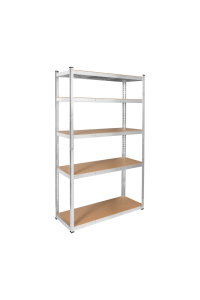 Metal storage rack 205x120x45 silver Rebel Obrázok pre Metal storage rack 205x120x45 silver Rebel