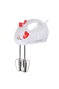 Esperanza EKM007R mixér Ruční mixér 150 W Červená, Bílá Obrázok pre Esperanza EKM007R mixér Ruční mixér 150 W Červená, Bílá