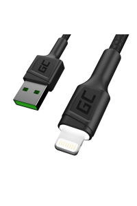 Green Cell KABGC05 kabel Lightning 1,2 m Černá Obrázok pre Green Cell KABGC05 kabel Lightning 1,2 m Černá