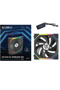 Lian Li UNI FAN SL Wireless 120 Počítačová skříň Ventilátor 12 cm Černá 1 kusů Obrázok pre Lian Li UNI FAN SL Wireless 120 Počítačová skříň Ventilátor 12 cm Černá 1 kusů