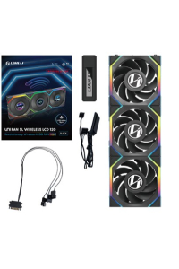 Lian Li UNI FAN SL Wireless LCD 120 Reverse Blade Počítačová skříň Ventilátor 12 cm Černá 3 kusů Obrázok pre Lian Li UNI FAN SL Wireless LCD 120 Reverse Blade Počítačová skříň Ventilátor 12 cm Černá 3 kusů