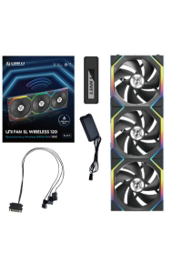 Obrázok pre Lian Li UNI FAN SL Wireless ARGB PWM Fan, 3-Pack incl. Controller - 120 mm, black