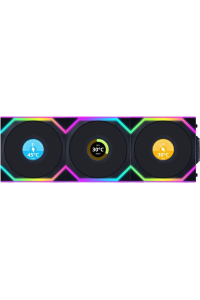 Lian Li UNI FAN SL Wireless LCD 120 Počítačová skříň Ventilátor 12 cm Černá 3 kusů Obrázok pre Lian Li UNI FAN SL Wireless LCD 120 Počítačová skříň Ventilátor 12 cm Černá 3 kusů