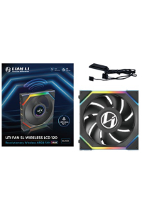 Obrázok pre Lian Li UNI FAN SL Wireless LCD 120 Počítačová skříň Ventilátor 12 cm Černá 1 kusů