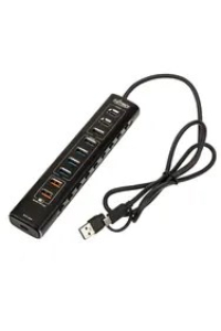 Obrázok pre Nitro Concepts UH1, 10-Port Hybrid USB Hub, USB 3.2
