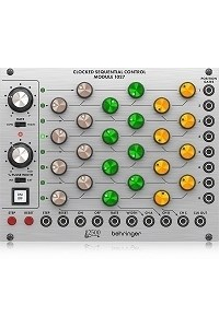 Behringer 1027 CLOCKED SEQUENTIAL CONTRO Moduł syntezatora modularnego serii 2500 Obrázok pre Behringer 1027 CLOCKED SEQUENTIAL CONTRO Moduł syntezatora modularnego serii 2500