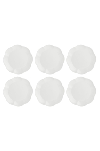 Obrázok pre Set of 6 Villadeifiori dinner plates - White, 26 cm