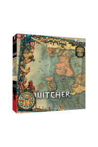 Good Loot The Witcher: Northern Kingdom Map Puzzle 1000 kusů Obrázok pre Good Loot The Witcher: Northern Kingdom Map Puzzle 1000 kusů