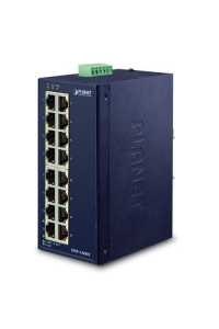 Obrázok pre PLANET ISW-1600T síťový přepínač Nespravované Fast Ethernet (10/100) Modrá