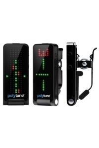 TC Electronic PolyTune Clip Black Tuner gitarowy na klipsie czarny Obrázok pre TC Electronic PolyTune Clip Black Tuner gitarowy na klipsie czarny