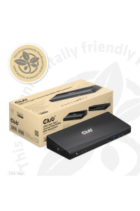 CLUB3D CSV-1562 dokovací stanice/replikátor portů USB 3.2 Gen 1 (3.1 Gen 1) Type-C Černá Obrázok pre CLUB3D CSV-1562 dokovací stanice/replikátor portů USB 3.2 Gen 1 (3.1 Gen 1) Type-C Černá
