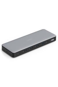 Digitus DA-70918 dokovací stanice/replikátor portů Kabel USB 3.2 Gen 2 (3.1 Gen 2) Type-C Černá, Šedá Obrázok pre Digitus DA-70918 dokovací stanice/replikátor portů Kabel USB 3.2 Gen 2 (3.1 Gen 2) Type-C Černá, Šedá