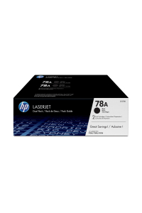 HP 78A Dvojbalení černé originální tonerové kazety LaserJet Obrázok pre HP 78A Dvojbalení černé originální tonerové kazety LaserJet