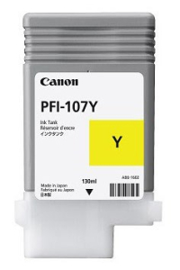 Obrázok pre Canon PFI-107Y inkoustová náplň 1 kusů Originální Žlutá